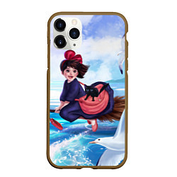 Чехол iPhone 11 Pro матовый Ведьмина служба доставки Кики, цвет: 3D-коричневый