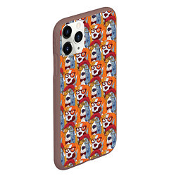 Чехол iPhone 11 Pro матовый Собаки Бассет-Хаунд, цвет: 3D-коричневый — фото 2