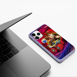 Чехол iPhone 11 Pro матовый Mario Donkey Kong Nintendo Video Game, цвет: 3D-светло-сиреневый — фото 2