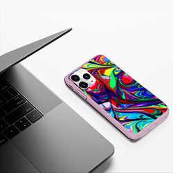 Чехол iPhone 11 Pro матовый Vanguard color pattern Expression, цвет: 3D-розовый — фото 2