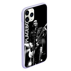 Чехол iPhone 11 Pro матовый Placebo Пласибо рок-группа, цвет: 3D-светло-сиреневый — фото 2