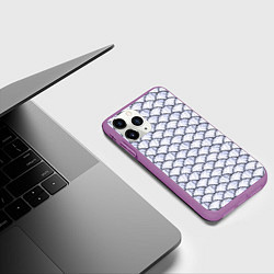 Чехол iPhone 11 Pro матовый Волейбольные Мячи Volleyball, цвет: 3D-фиолетовый — фото 2