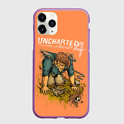 Чехол iPhone 11 Pro матовый Uncharted 4 A Thiefs End, цвет: 3D-фиолетовый