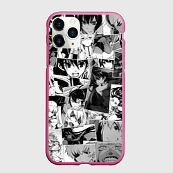 Чехол iPhone 11 Pro матовый Убийца Акамэ pattern, цвет: 3D-малиновый