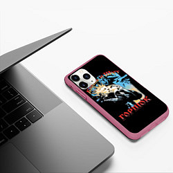 Чехол iPhone 11 Pro матовый Король и Шут ГОРШОК, цвет: 3D-малиновый — фото 2