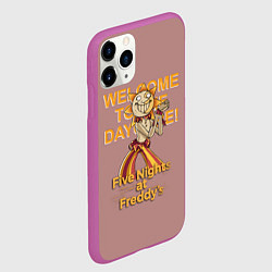 Чехол iPhone 11 Pro матовый Five Nights at Freddys: Security Breach - Воспитат, цвет: 3D-фиолетовый — фото 2