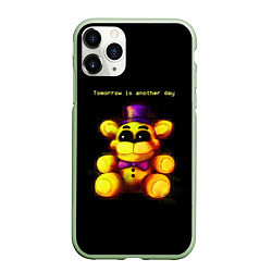 Чехол iPhone 11 Pro матовый Five Nights at Freddys - мишка, цвет: 3D-салатовый