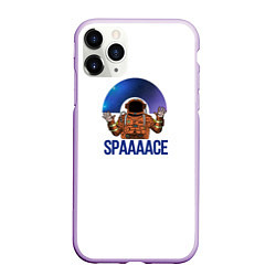 Чехол iPhone 11 Pro матовый SpaaacE мем про радугу, цвет: 3D-сиреневый