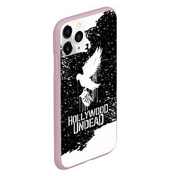 Чехол iPhone 11 Pro матовый Hollywood Undead - CHAOS Out Now, цвет: 3D-розовый — фото 2