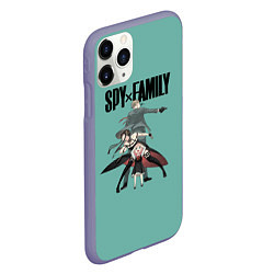 Чехол iPhone 11 Pro матовый Spy x Family, цвет: 3D-серый — фото 2