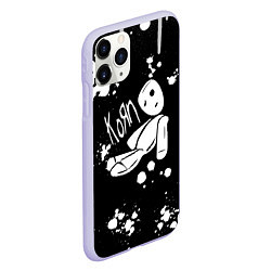 Чехол iPhone 11 Pro матовый Korn Пятна, цвет: 3D-светло-сиреневый — фото 2