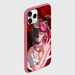 Чехол iPhone 11 Pro матовый Elfen Lied 3D, цвет: 3D-малиновый — фото 2