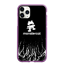 Чехол iPhone 11 Pro матовый Monstercat, цвет: 3D-фиолетовый