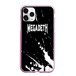 Чехол iPhone 11 Pro матовый Megadeth, цвет: 3D-розовый