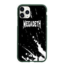 Чехол iPhone 11 Pro матовый Megadeth, цвет: 3D-темно-зеленый