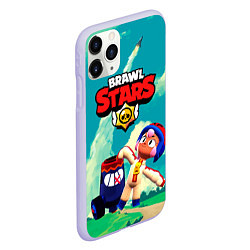 Чехол iPhone 11 Pro матовый Brawlstars Выстрел Бонни Bonny, цвет: 3D-светло-сиреневый — фото 2