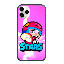 Чехол iPhone 11 Pro матовый Иконка brawlstars Бонни Bonny, цвет: 3D-темно-зеленый