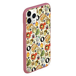 Чехол iPhone 11 Pro матовый Studio Ghibli Hero, цвет: 3D-малиновый — фото 2