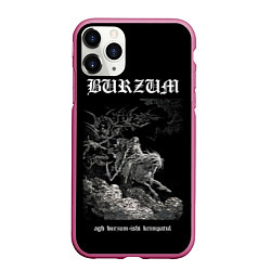 Чехол iPhone 11 Pro матовый Burzum ishi krimpatul, цвет: 3D-малиновый