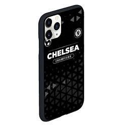 Чехол iPhone 11 Pro матовый Chelsea Форма Champions, цвет: 3D-черный — фото 2