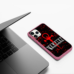 Чехол iPhone 11 Pro матовый Vampire The Masquerade Bloodlines, цвет: 3D-малиновый — фото 2