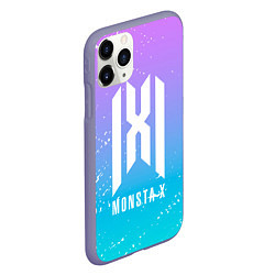 Чехол iPhone 11 Pro матовый Monsta x neon, цвет: 3D-серый — фото 2