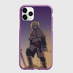 Чехол iPhone 11 Pro матовый Торфинн на холме, цвет: 3D-фиолетовый