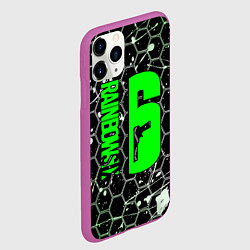 Чехол iPhone 11 Pro матовый RAINBOW SIX SIEGE СОТЫ: БРЫЗГИ, цвет: 3D-фиолетовый — фото 2