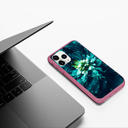 Чехол iPhone 11 Pro матовый Цветок с пандоры, цвет: 3D-малиновый — фото 2