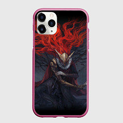 Чехол iPhone 11 Pro матовый ELDEN RING МАЛЕНИЯ MALENIA, цвет: 3D-малиновый