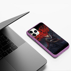 Чехол iPhone 11 Pro матовый ELDEN RING МАЛЕНИЯ MALENIA, цвет: 3D-фиолетовый — фото 2