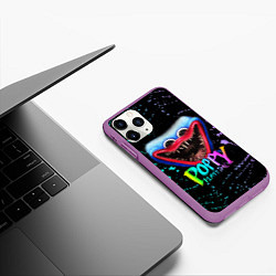 Чехол iPhone 11 Pro матовый POPPY PLAYTIME HAGGY WAGGY - ПОППИ ПЛЕЙТАЙМ краска, цвет: 3D-фиолетовый — фото 2