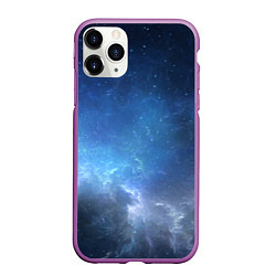 Чехол iPhone 11 Pro матовый Манящий космос, цвет: 3D-фиолетовый