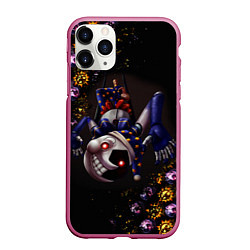 Чехол iPhone 11 Pro матовый Five Nights at Freddys: Security Breach Луна патте, цвет: 3D-малиновый