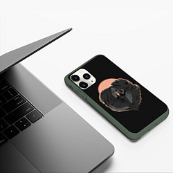 Чехол iPhone 11 Pro матовый Death & Live, цвет: 3D-темно-зеленый — фото 2