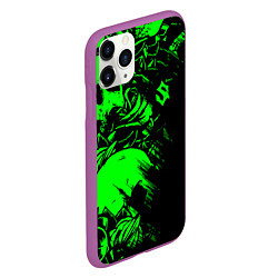 Чехол iPhone 11 Pro матовый Сабатон sabaton черепа, цвет: 3D-фиолетовый — фото 2