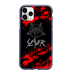 Чехол iPhone 11 Pro матовый Slayer - Reign in Blood, цвет: 3D-серый