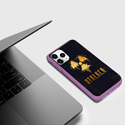 Чехол iPhone 11 Pro матовый S T A L K E R 2 - СТАЛКЕР 2, цвет: 3D-фиолетовый — фото 2