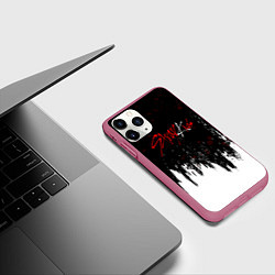 Чехол iPhone 11 Pro матовый Stray kids - changbin, цвет: 3D-малиновый — фото 2