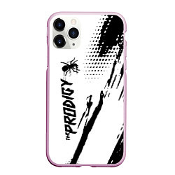 Чехол iPhone 11 Pro матовый The prodigy - логотип, цвет: 3D-розовый