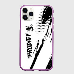 Чехол iPhone 11 Pro матовый The prodigy - логотип, цвет: 3D-фиолетовый