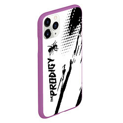 Чехол iPhone 11 Pro матовый The prodigy - логотип, цвет: 3D-фиолетовый — фото 2