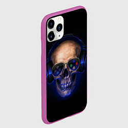 Чехол iPhone 11 Pro матовый Призрачный геймер, цвет: 3D-фиолетовый — фото 2