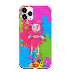Чехол iPhone 11 Pro матовый Мама-длинные ноги в ярких красках, цвет: 3D-розовый