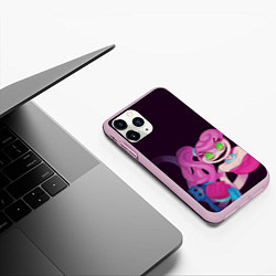 Чехол iPhone 11 Pro матовый Мама длинные ноги Хагги Ваги, цвет: 3D-розовый — фото 2