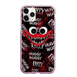 Чехол iPhone 11 Pro матовый КРОВАВЫЙ ХАГГИ ВАГГИ - BLOODY HUGGY WUGGY, цвет: 3D-розовый