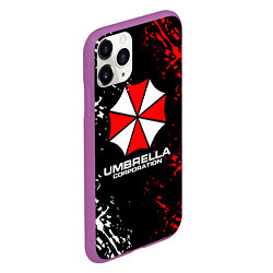 Чехол iPhone 11 Pro матовый Umbrella Corporation Resident Evil, цвет: 3D-фиолетовый — фото 2