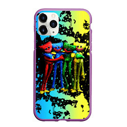 Чехол iPhone 11 Pro матовый POPPY PLAYTIME Mini Huggies, цвет: 3D-фиолетовый