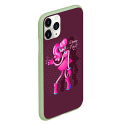 Чехол iPhone 11 Pro матовый POPPY PLAYTIME МАМА ДЛИННЫЕ НОГИ MOMMY LONG LEGS, цвет: 3D-салатовый — фото 2