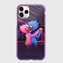 Чехол iPhone 11 Pro матовый POPPY PLAYTIME Влюбленные Хагги Вагги и Кисси Мисс, цвет: 3D-фиолетовый